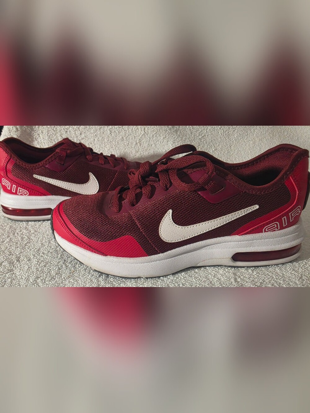 Nike Kids' Burgundy/White Athletic Sneakers